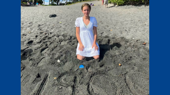 Natalie's wish to go to a black sand beach in Hawaii