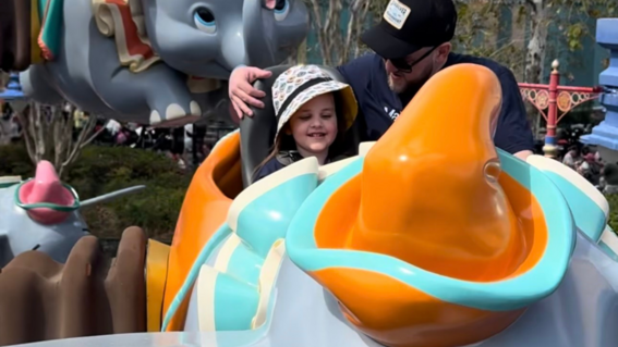 Aspyn on Disney Ride