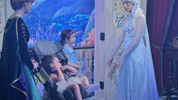 Aspyn with Frozen Characters