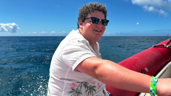 Geffen on Boat