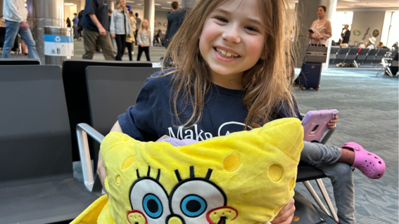 Ava at Airport