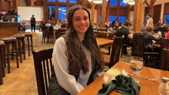 Maddie at Dinner
