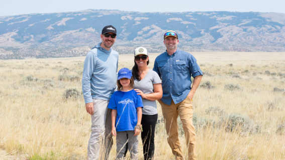 Joel, Eero, and Jessica with founder and Executive Director of the Elevation Science Institute Jason Schein 