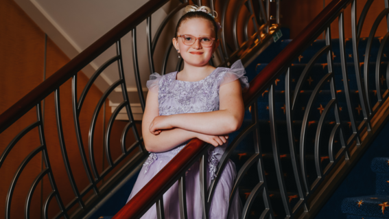 Paige on Stairs