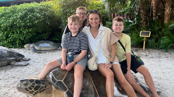 Miles and his family traveled to Palm Beach, Florida for his wish.