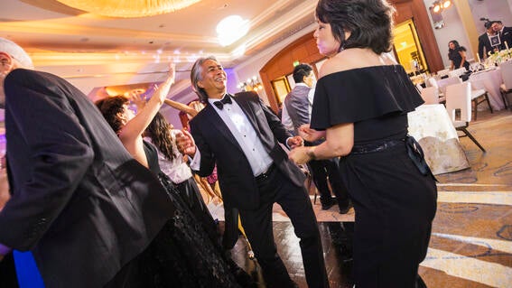 The Make-A-Wish Gala OCIE 2023 dance floor