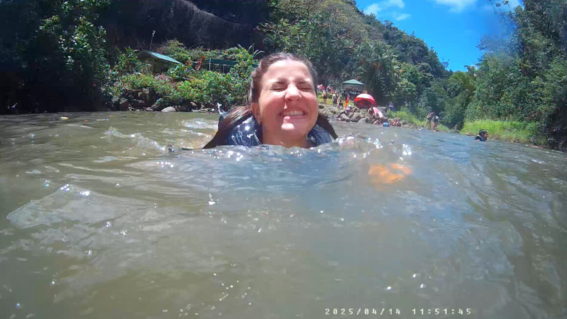 Reagan in water