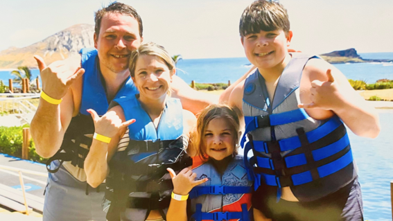 Emilia and Family Swimming