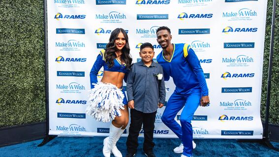 cheerleaders and wish kid