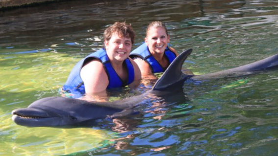 Brady with Dolphin