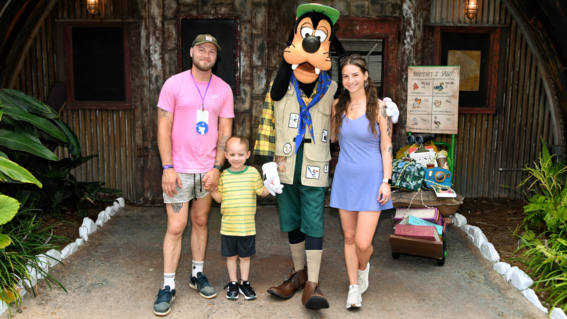 Ben with Goofy