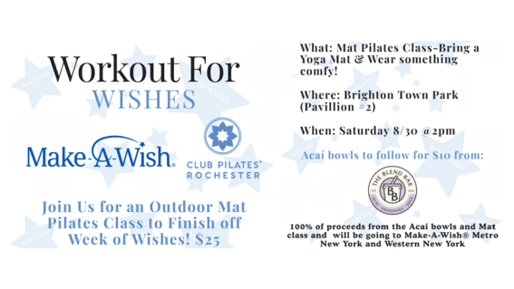 Club Pilates Workout for Wishes - Rochester 1
