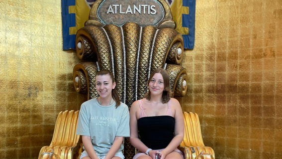 Briana and her sister, Ashleigh, at Atlantis Resort in The Bahamas