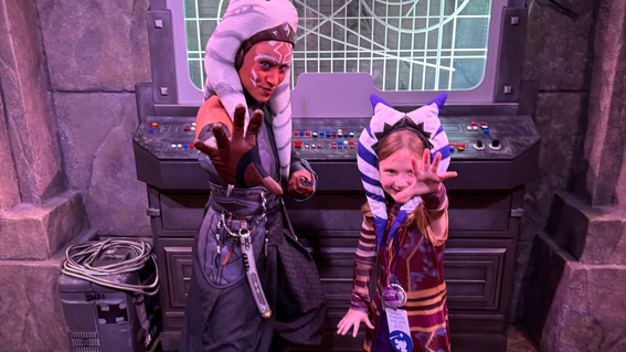 Graysen and Ahsoka using the force!