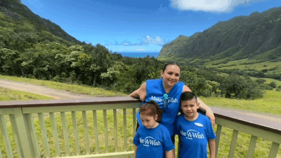Samuel and family at Jurassic Ranch