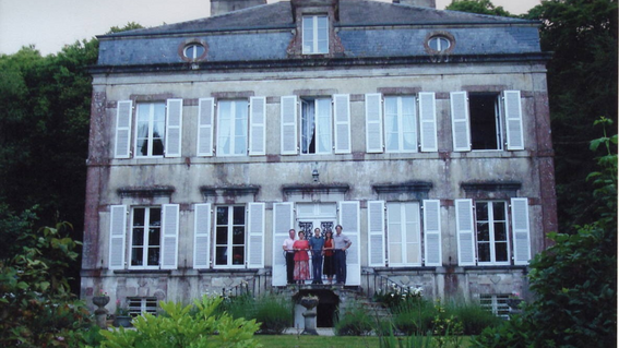 Retired Lieutenant Colonel of the Royal Marines Eddie Parks, Sharon Parks, Conrad, and Conrad's parents, Lynne and Jim