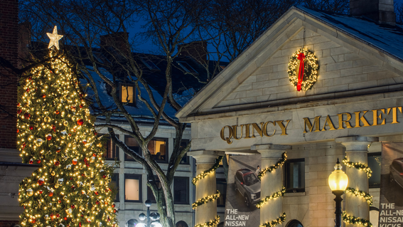 Faneuil Hall Marketplace holiday tree lighting