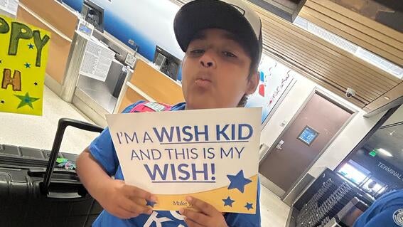 Easton wish kid sign