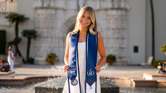 Isabella at her graduation from University of San Diego