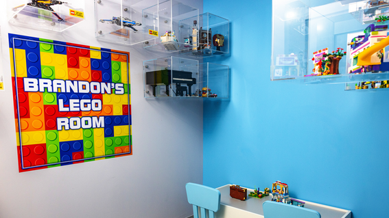 LEGO Room supported by Tina and Brian Phillips in honor of their child Brandon