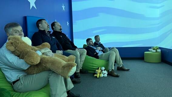 Wesson Group in theater room