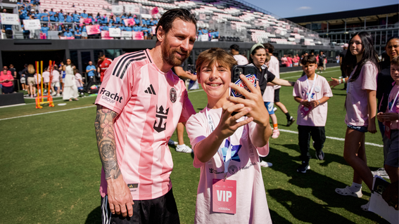 Sammy's Goal to meet Messi
