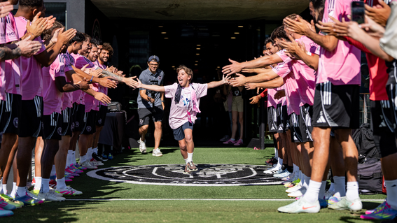 Sammy's Goal to meet Messi