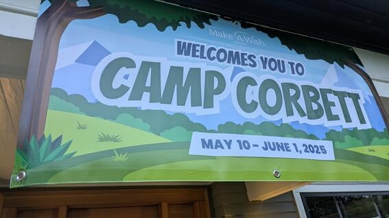 Camp Corbett Sign