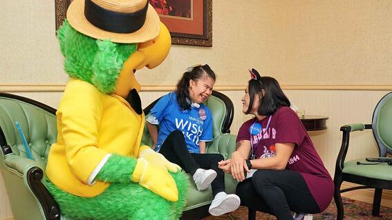 Wish kid Raina during her wish