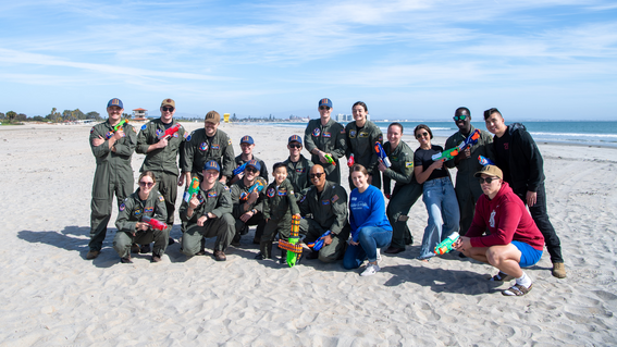 A group photo with HSC-3 after an epic Nerf blaster battle!