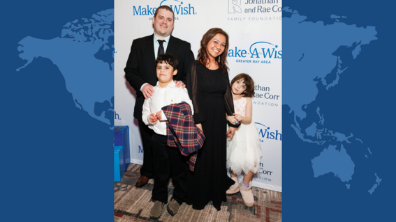 Wish kid Corbin and family