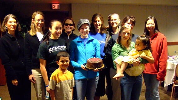 Lenka with support team 