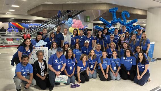 Eric Lardy, March Volunteer of the Month, at Wish Flight