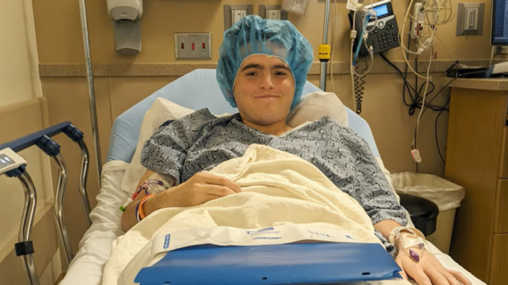 Mateo during treatment