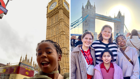 Suriha and her family exploring London