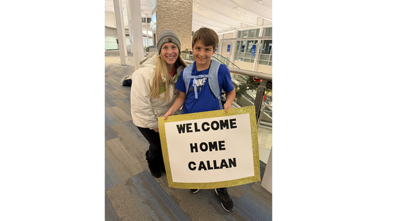 Tara and wish kid Callan