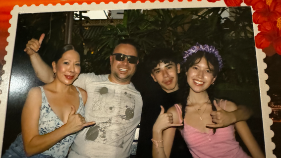 Samantha and her family visit Hawaii.