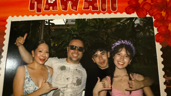 Samantha and her family visit Hawaii.