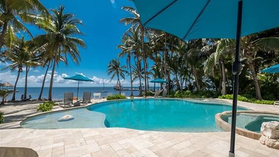View of the pool in Belize