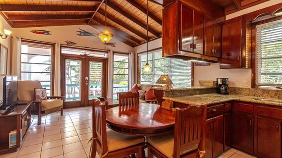 Picture of the condo in Belize overlooking the ocean