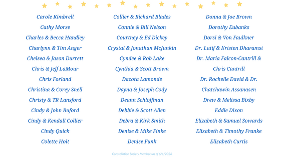 Constellation Society Members as of 6/1/26