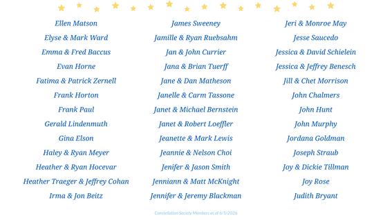 Constellation Society Members as of 6/1/26