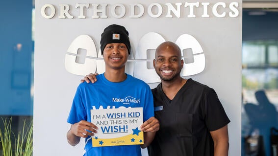Eli's wish to have braces: wish kid sign