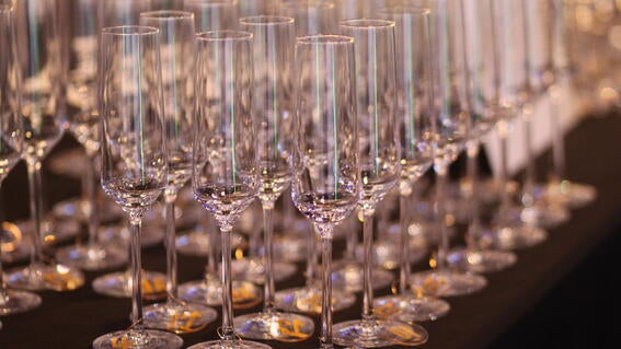 Evening of wishes picture of champagne flutes 