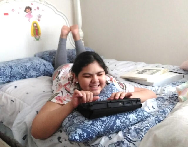 Arianna wished to have a BrailleNote computer and braille printer so she could be more independent.