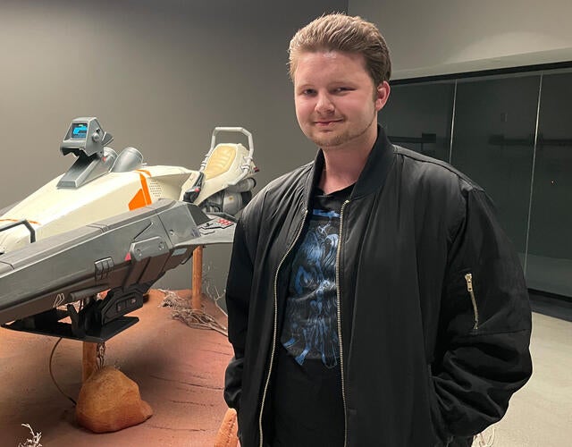 Wyatt at Bungie with Ship — AKWA
