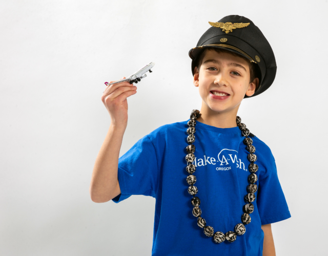 Emilian with toy plane