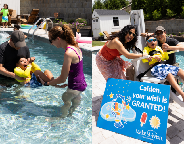 Caiden Summer of Wishes Pool Chairlift Wish