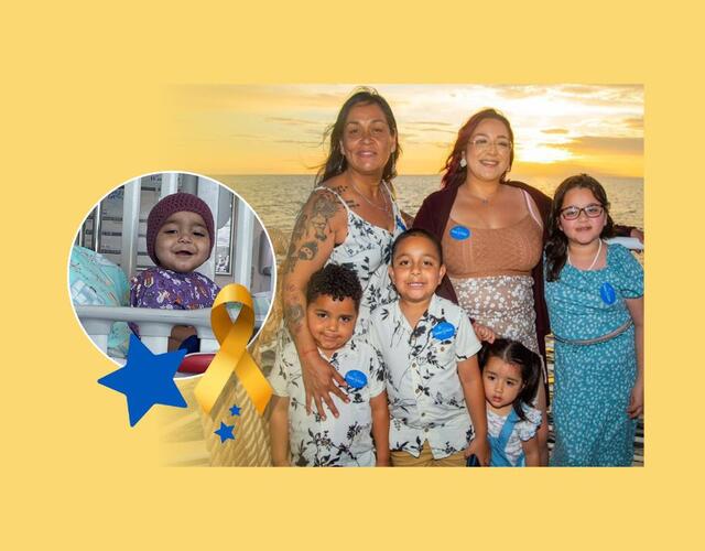 Julian and his family at his wish