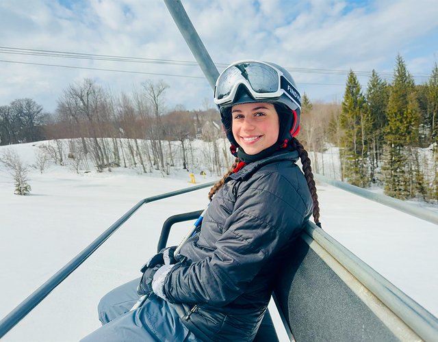 Madilyn on Ski Lift